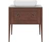 Тумба с раковиной Kerama Marazzi Plaza орех, тумба PL.CN.80.1+1\NUT.M + рак. PLR.wb.60