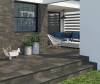Ступень Paradyz Scandiano Brown простая с капиносом структурная 30x33 фото 2