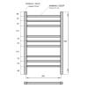 Полотенцесушитель электрический Apextermo Атлас AT00185WM белый матовый, 80x50 фото 5