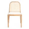 Стул Tetchair Freya 24411 груша (№3), бежевый лен, дерево вяз, ротанг, ткань лён фото 5