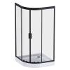 Душевой уголок AM.PM Gem W90G-401-100BT 100x100 стекло прозрачное, профиль черный матовый