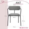 Набор из 2 стульев Bradex Home Ant FR 0997P серый букле фото 15