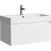 Тумба с раковиной Aqwella Geometria GE01081WM белый, 81x47