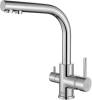Комплект Paulmark Praktisch PM105152-WH белый белый + Смеситель Paulmark Essen 213011-СR для кухонной мойки, хром фото 5