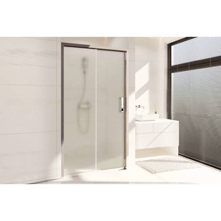 Душевая дверь в нишу Royal Bath Accord RB100HS-C-CH профиль хром, стекло матовое, 100x200