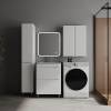 Тумба с раковиной Style Line Бергамо мини 60 напольная, Люкс Плюс антискрейтч, белый глянец, Раковина Каре Люкс МИНИ 60x35 фото 3