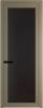 Межкомнатная дверь Profil Doors 1 AGP цвет профиля Шампань, стекло безопасное 6 мм монохром черный 700x2000