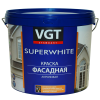 VGT SUPERWHITE ВД-АК-1180 КРАСКА ФАСАДНАЯ акриловая, под колеровку, матовая, база А (13кг)