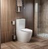 Унитаз-компакт Cerutti Spa Vince CT10373 безободковый, сиденье микролифт, белый