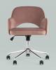 Кресло компьютерное Stool Group Кларк CLARKSON PINK CHROME розовый фото 3