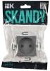Розетка 1-местная IEK Skandy SK-R10-10-K03 серый фото 6