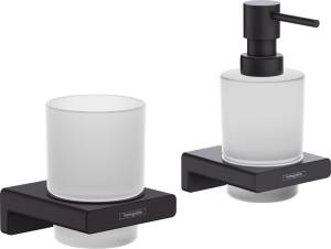 Набор Hansgrohe AddStoris 41749670 + 41745670 матовый черный