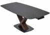 Стол Woodville Blanco 593889 matt black marble solid ceramic/орех 160(240)x90x76 фото 3
