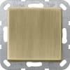 Выключатель кнопочный одноклавишный перекрестный Gira System 55 10A 250V бронза 0127603