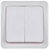 Выключатель 2-клавишный IEK Гермес Plus EVMP20-K01-10-54-EC белый фото 2