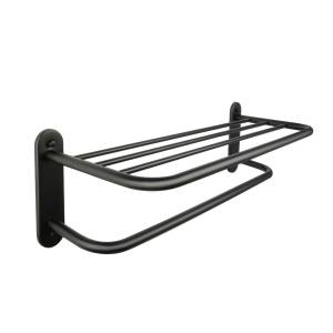 Полка для полотенец Fixsen Hotel FX-31015B черная 66 см