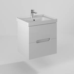Тумба под раковину Briz Пола 236 03-18060-15 00 БЕЛ, белый глянцевый, 60x47