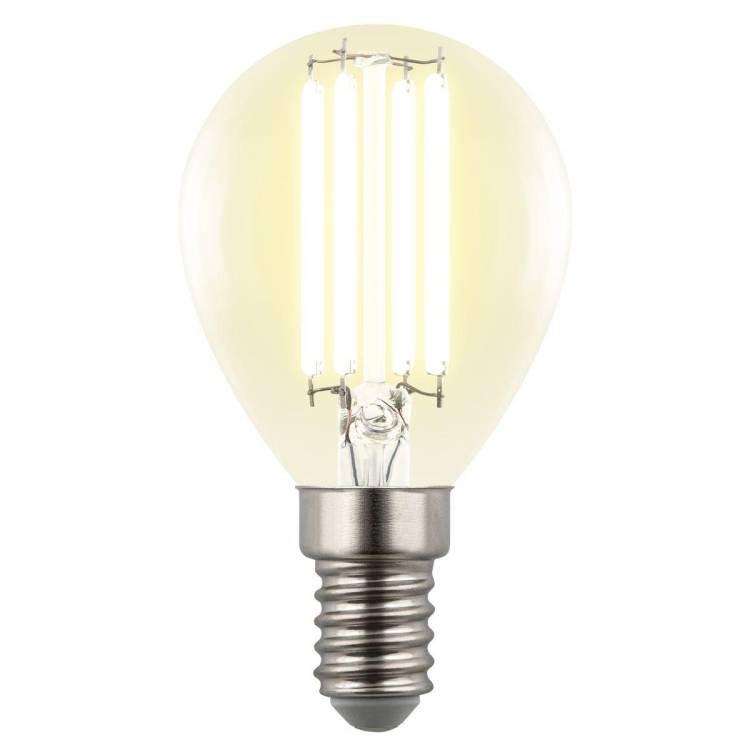 Лампа светодиодная Uniel E14 4W 3000K прозрачная LED-G45-4W/3000K/E14/CL GLY01TR