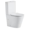 Унитаз компакт Black&White W-7793 7793W Безободковый Белый