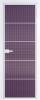 Межкомнатная дверь Profil Doors 5 AX цвет профиля Вайт, стекло безопасное 6 мм мору фиолетовое 700x2000
