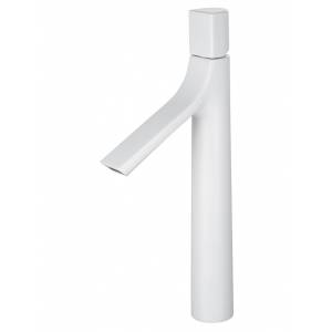 Смеситель для раковины Wonzon & Woghand WW-H1011-MW высокий, белый матовый