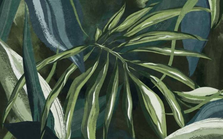 3D Фотообои Artegrafico «Композиция из тропических листьев» AVG-013 песок