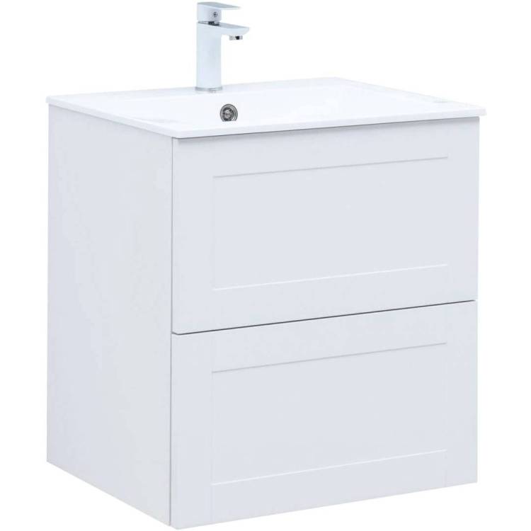 Тумба с раковиной Aquanet Терра 00313232 60 белый матовый