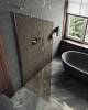 Душевая перегородка MaybahGlass MGD-696-5ш 79x195, стекло бронза 8 мм, профиль хром матовый фото 5
