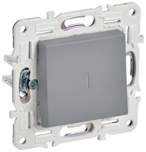 Выключатель 1-клавишный IEK Skandy SK-V10-1-10-K03 серый