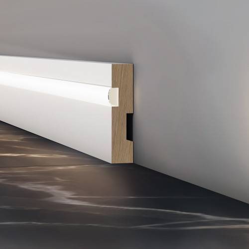 Плинтус Evrowood PN 021 led 200x1.6x7