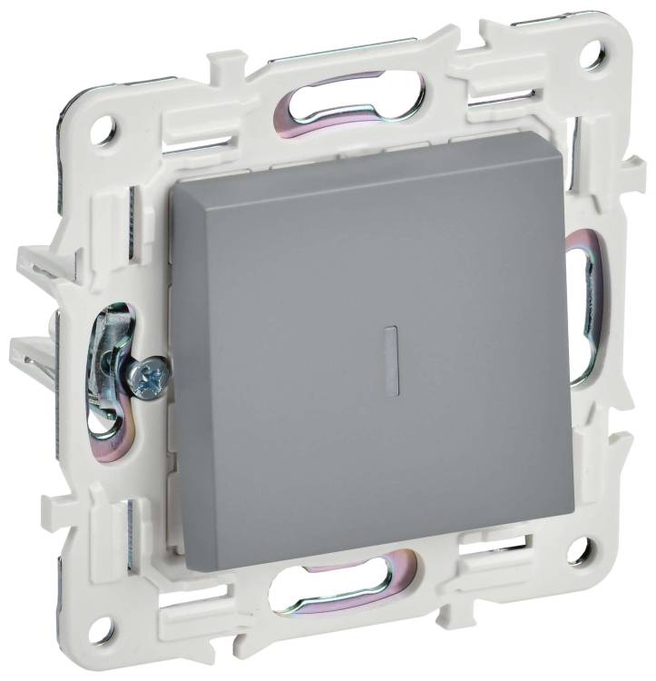 Выключатель 1-клавишный IEK Skandy SK-V10-1-10-K03 серый