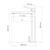 Смеситель для умывальника Wasserkraft Aula 1103H, хром фото 2