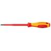Отвертка KNIPEX SL2.5x0.4 шлицевая VDE, длина лезвия 75 мм, 177 мм, диэлектрическая, 2-компонентная рукоятка