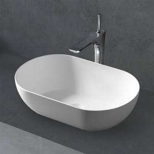 Раковина Abber Stein AS2611 55 см, белая матовая