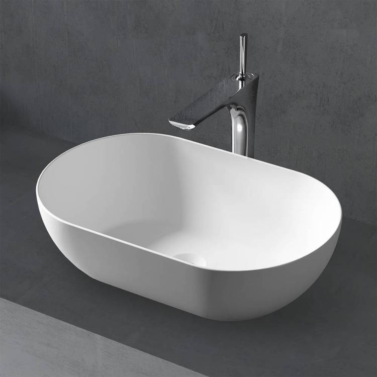 Раковина Abber Stein AS2611 55 см, белая матовая