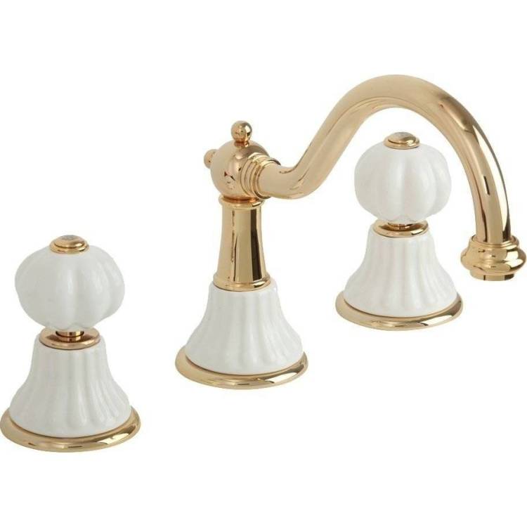 Смеситель для раковины Migliore Olivia 19023 золотой