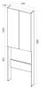 Шкаф 1MarKa Gaula 60Н У92519 White L фото 2