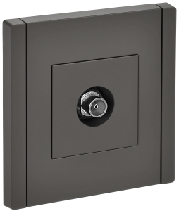 ТВ-розетка оконечная IEK Forte&Piano FP-A10-O-K03 серый