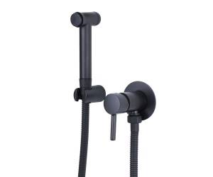 Гигиенический душ Bronze de Luxe Scandi 14512B со смесителем, черный матовый