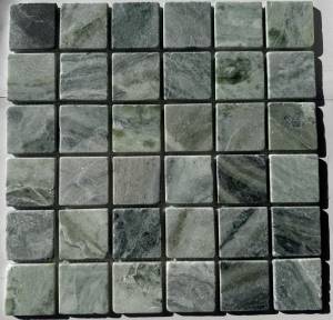 Мозаика Pixel Mosaic Мрамор PIX 315 Jet Green 4.8x4.8 Матовая 30.5x30.5х6