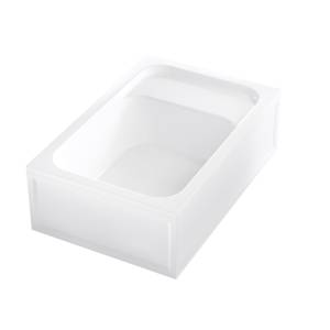 Поддон для душа RGW Acryl BC/L прямоугольный, белый, с сиденьем, 90x120