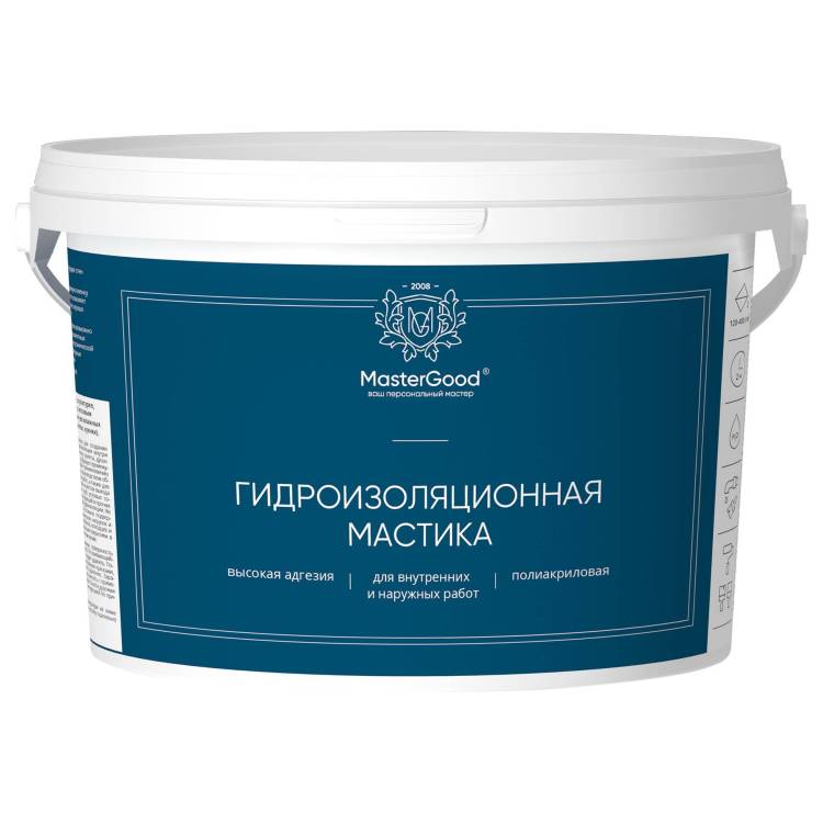 NEOMID MASTER GOOD ГИДРОИЗОЛЯЦИЯ мастика полиакриловая для влажных помещений (3кг)