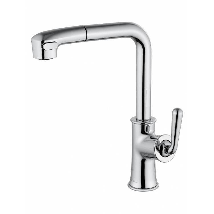 Смеситель для кухни Wonzon & Woghand WW-88439008A-CR с выдвижным изливом, хром