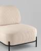 Кресло Stool Group Стоун vd-stone-cl-bone молочный, велюр рельефный фото 3