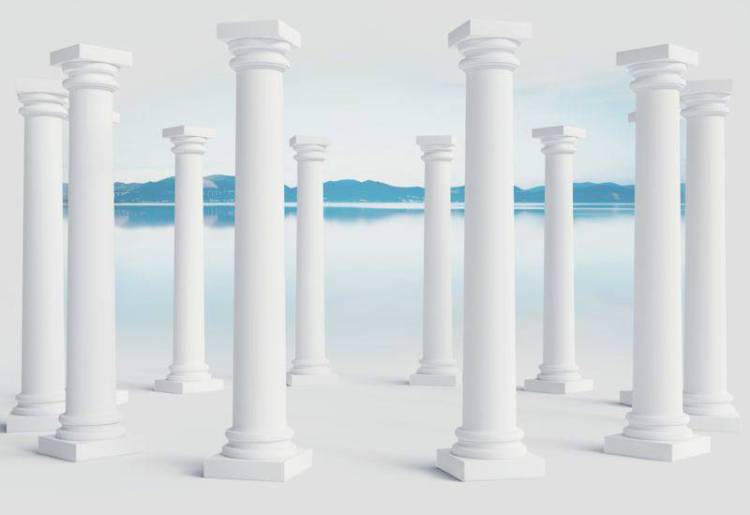 3D Фотообои Artegrafico «Абстракция с колоннами» ABS-029 акварель