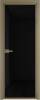 Межкомнатная дверь Profil Doors 1 AX цвет профиля Шампань, стекло безопасное 6 мм черный триплекс 800x2000