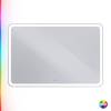 Зеркало Cezares Multicolore CZR-SPC-MC-1200-800-RGB-TCH со встроенной RGB подсветкой и сенсорным выключателем, 12V, 120x80