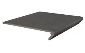 Ступень Kerama Marazzi Хадду KM4040G0041NGTF фронтальная серый тёмный матовый 40.2x34