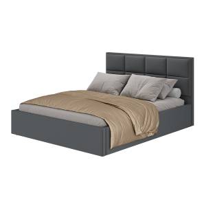 Кровать БТС МЕБЕЛЬ Линда Н1447116 графит, с подъемным механизмом, 160x200
