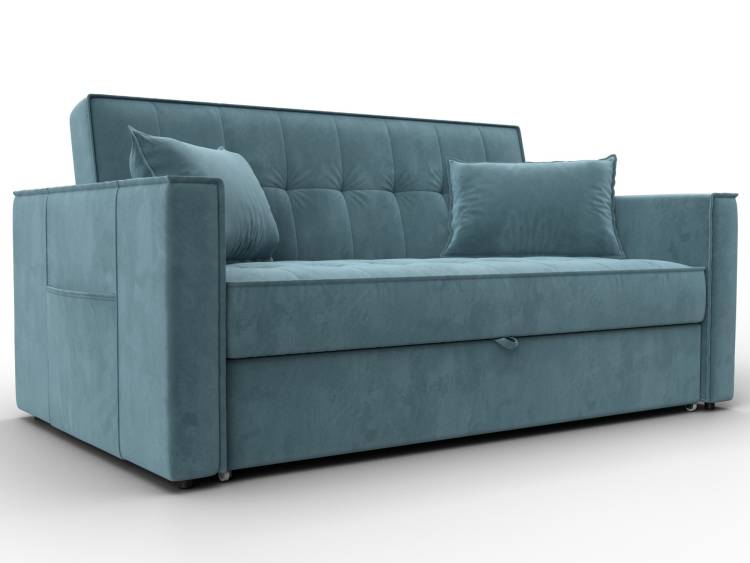 Диван прямой Лига Диванов Лига-104 (140) 134869 Бирюзовый